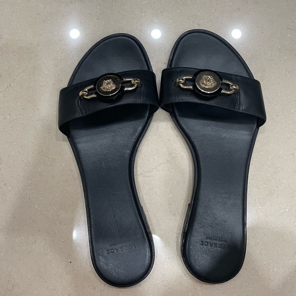 Versace black sandal